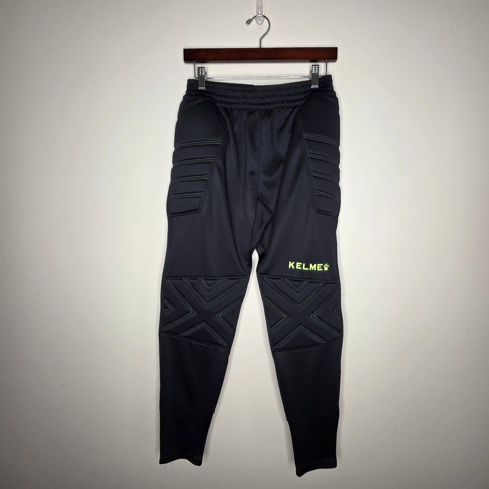 Kelme Goalkeeper Pants Mens S Black Padded Soccer Training Football Protective